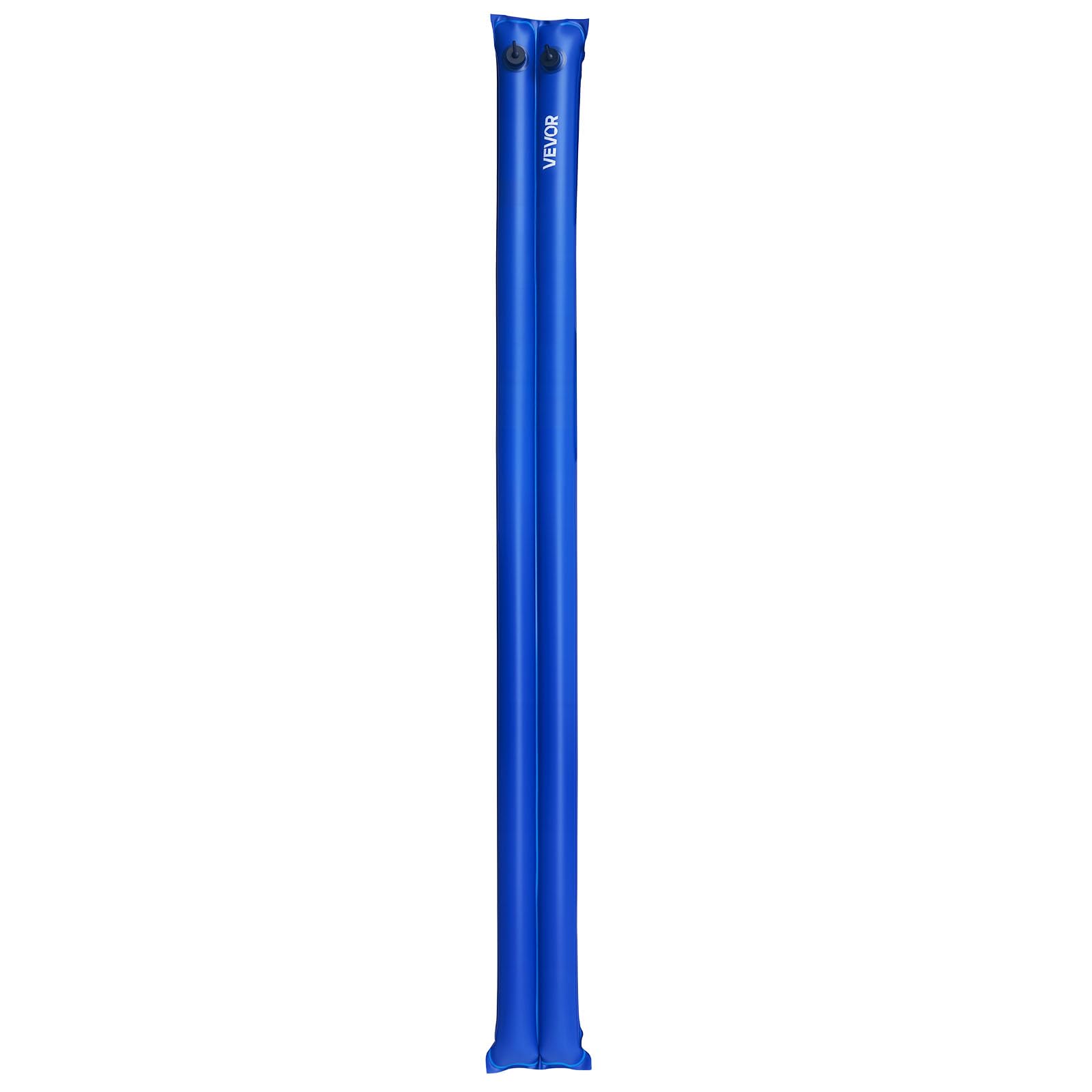 VEVOR Worek na plandekę ogrodową na basen, 6 sztuk, 2380 x 300 mm, rura z PCW do ochrony zimowego basenu w piwnicy, pokoju dwuosobowego, niebieskiego