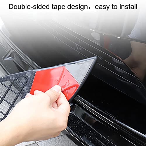 Fit 2017-2023 Tesla Model 3 Front Grill Mesh Bumper Grille Grid Inserts (Abs Gloss Black Grills) #TOP3