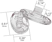 Vista 7 de Almohadillas de nariz de repuesto para gafas y gafas de sol Oakley, 5 pares de protectores de nariz de silicona transparente