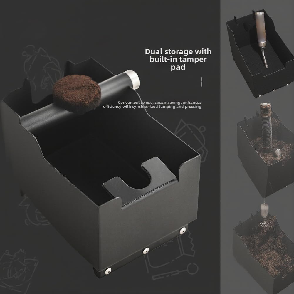Cafetera para acero Inoxidable Doble Función Cafetera para acero | función prensar y raspar, gestión eficiente posos, para herramienta esencial para barista, para acero duradero