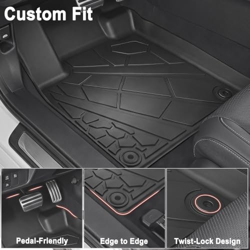 Image of KARPAL Floor Mats for 2020-2025 2026 Ford Escape Full-Coverage Accessories
