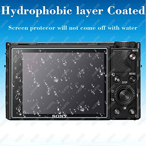 Dsc-Rx100M7 Screen Protector For Sony Rx100 Vii Digital Camera,Ulbter 0.3Mm 9H Hardness Tempered Glass Cover Anti-Scrach Anti-Fingerprint Anti-Bubble Anti-Water Anti-Dust [3 Pack] #TOP5