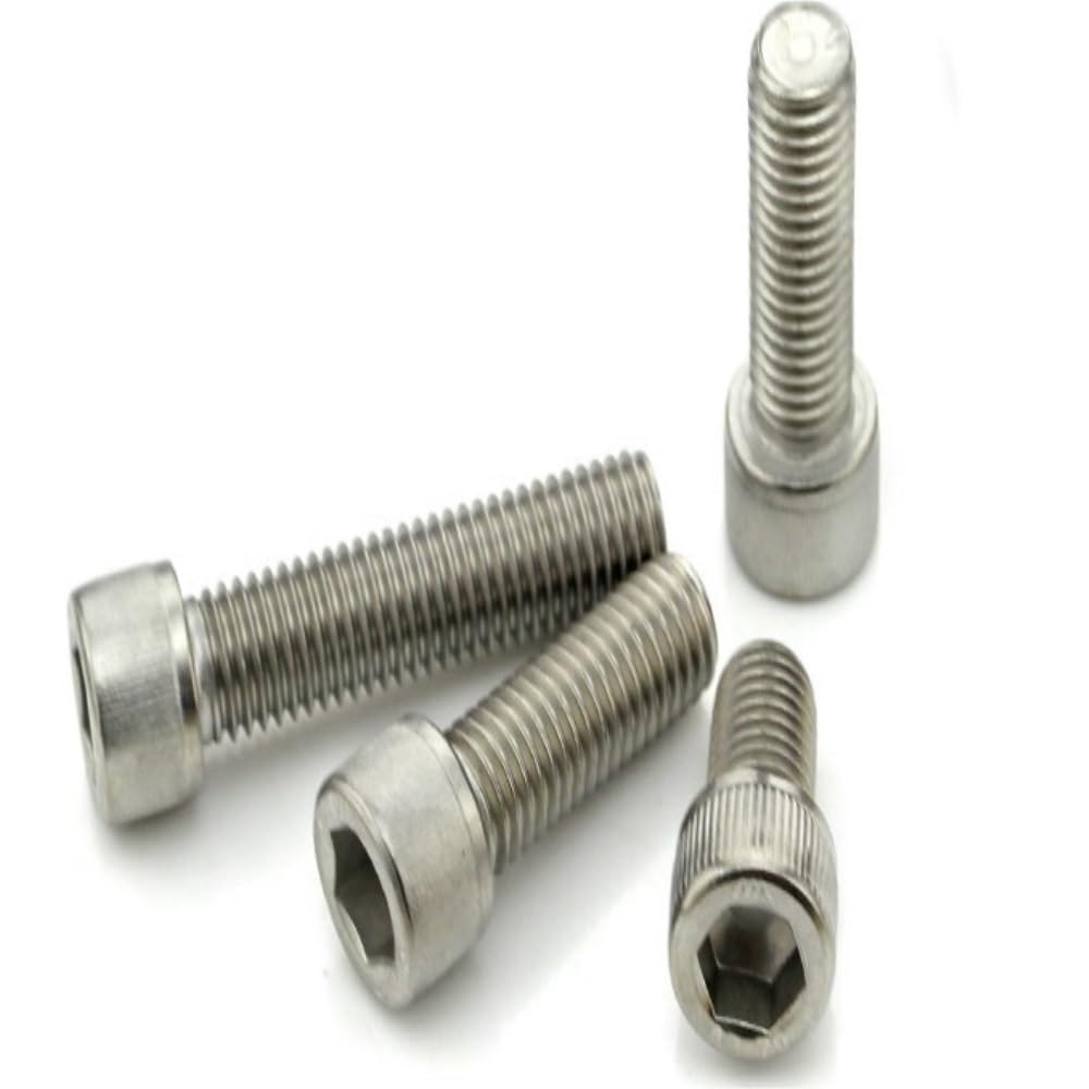 Vis à tête cylindrique métrique, Vis à tête cylindrique six pans creux, 100 pièces, 4-40x1/2, en acier inoxydable 304 UNC, norme américaine