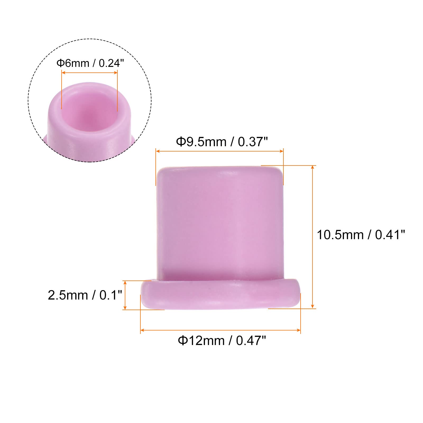 Amazon | uxcell テイクアップレバーねじハトメ 9.5 mm x 10.5 mm x 6