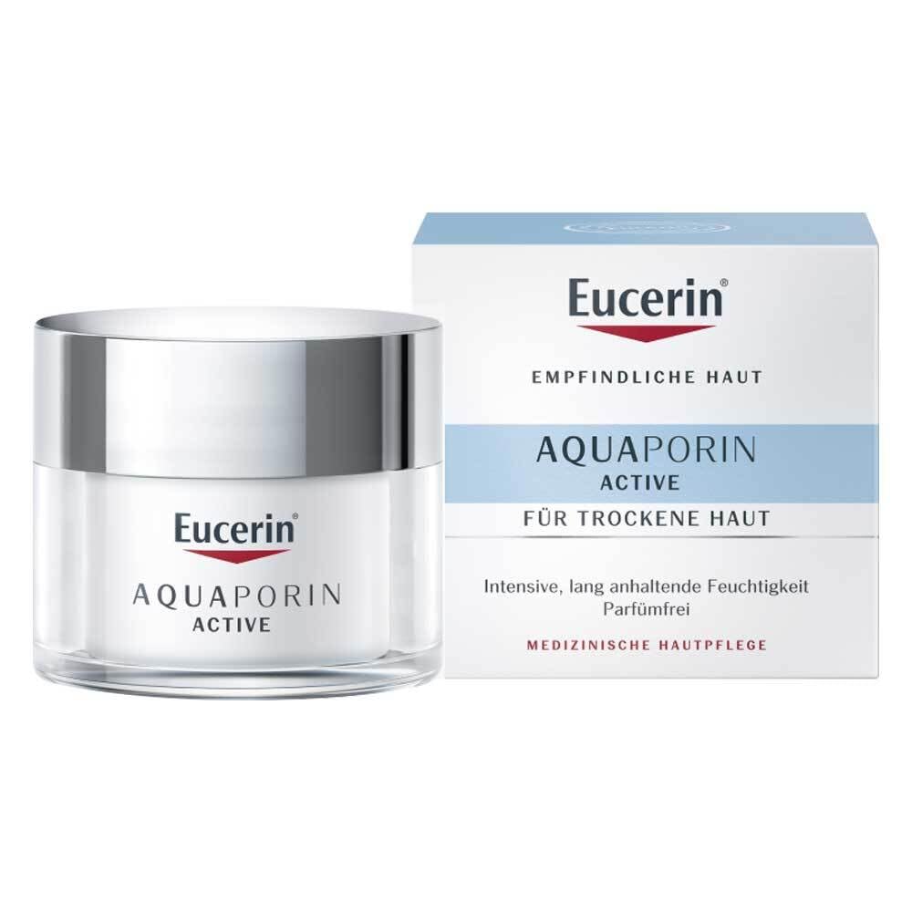 Aquaporin Active Rich Face Day Cream with Gluco-Glycerol and Hyaluronic Acid, Refreshing Face Moisturizer for 24-hour Hydration, Non-Comedogenic, for Dry Skin, 50ml