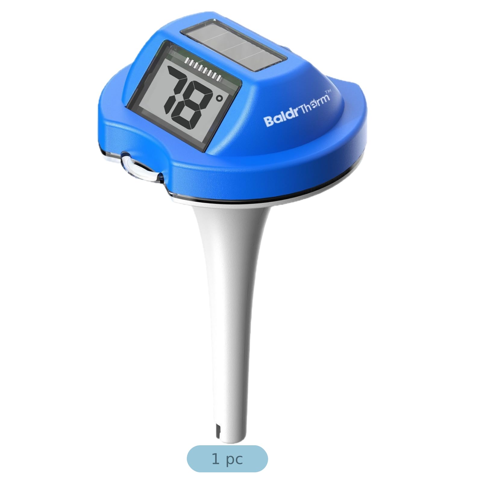 Solar Poolthermometer schwimmend, leicht ablesbares Thermometer mit beschlaghemmendem Dual Display, IP68 wasserdicht, Temperaturanzeige für Pool, Whirlpool, Teich, Spa, Aquarium