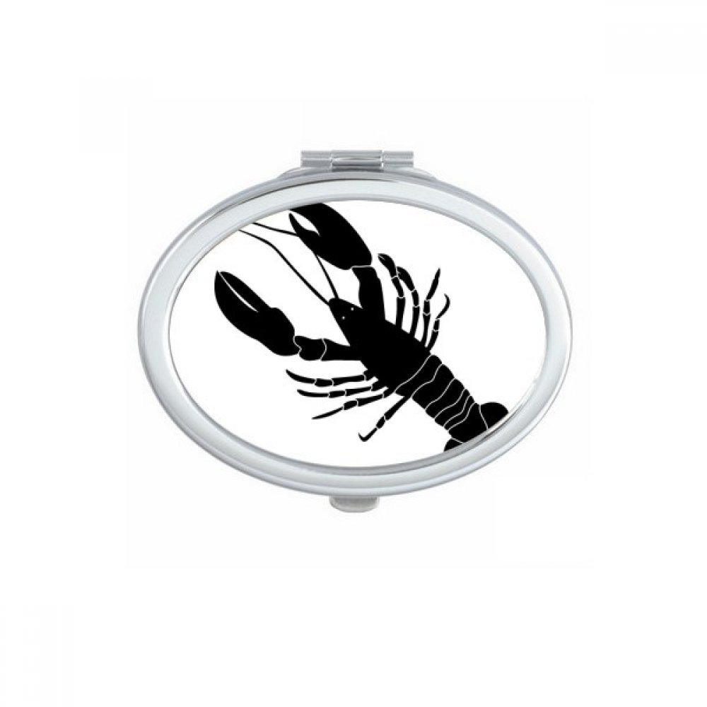 Miroir de maquillage compact avec motif plage cocotier pour retouches faciles