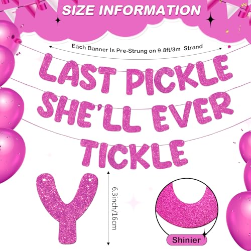 Fulmoon UAN-FULMOON-141 Pre Strung Bachelorette Banner Bachelorette Party Decorations Glitter Bridal Shower Sign For Wedding Party Favor Supplies Gifts Ideas thumb #2