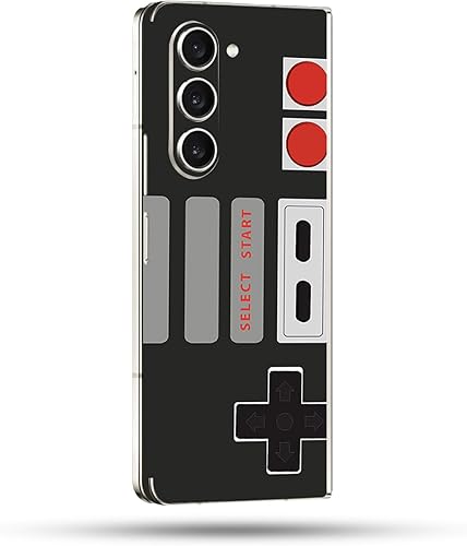 MightySkins Skin compatible con Samsung Galaxy Z Fold 5 - Retro Gamer 3 Funda protectora de vinilo duradera y única Fácil de aplicar, quitar y