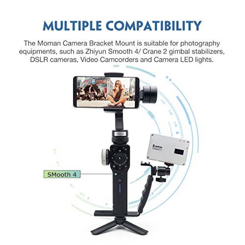Moman L-Form Halterung Kamera Blitzschuhhalterung Handheld Griff Handgriff mit 1/4 Schraube für DSLR Kamera, Zhiyun… – Bild 7
