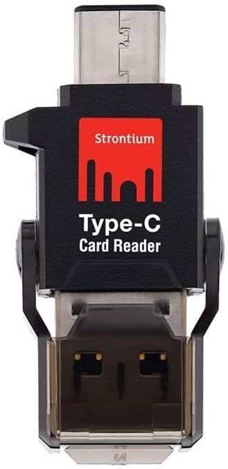 Strontium USB C of the U89 Micro SD SDHC SDXC TF Card Reader USB 3.0 for MacBook Pro, Chromebook Pixel, and Smartphones - sracctyc-3acgb