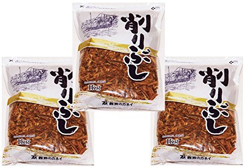 乾物屋の底力 国内産 無添加業務用だし(削り節) 1kg×3袋