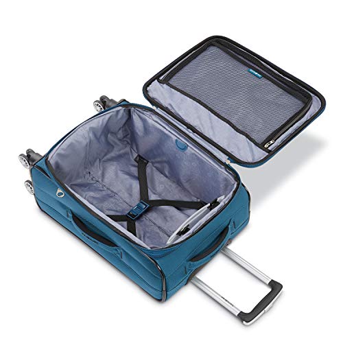 Samsonite Ascella X Softside Expandable Luggage With Spinner Wheels, Teal, Carry-On 20-Inch #TOP1