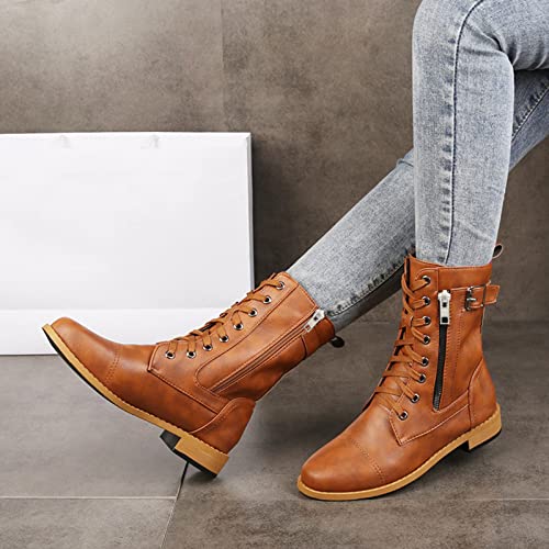 Bottes d'hiver style chevalier avec zip pour affronter le froid