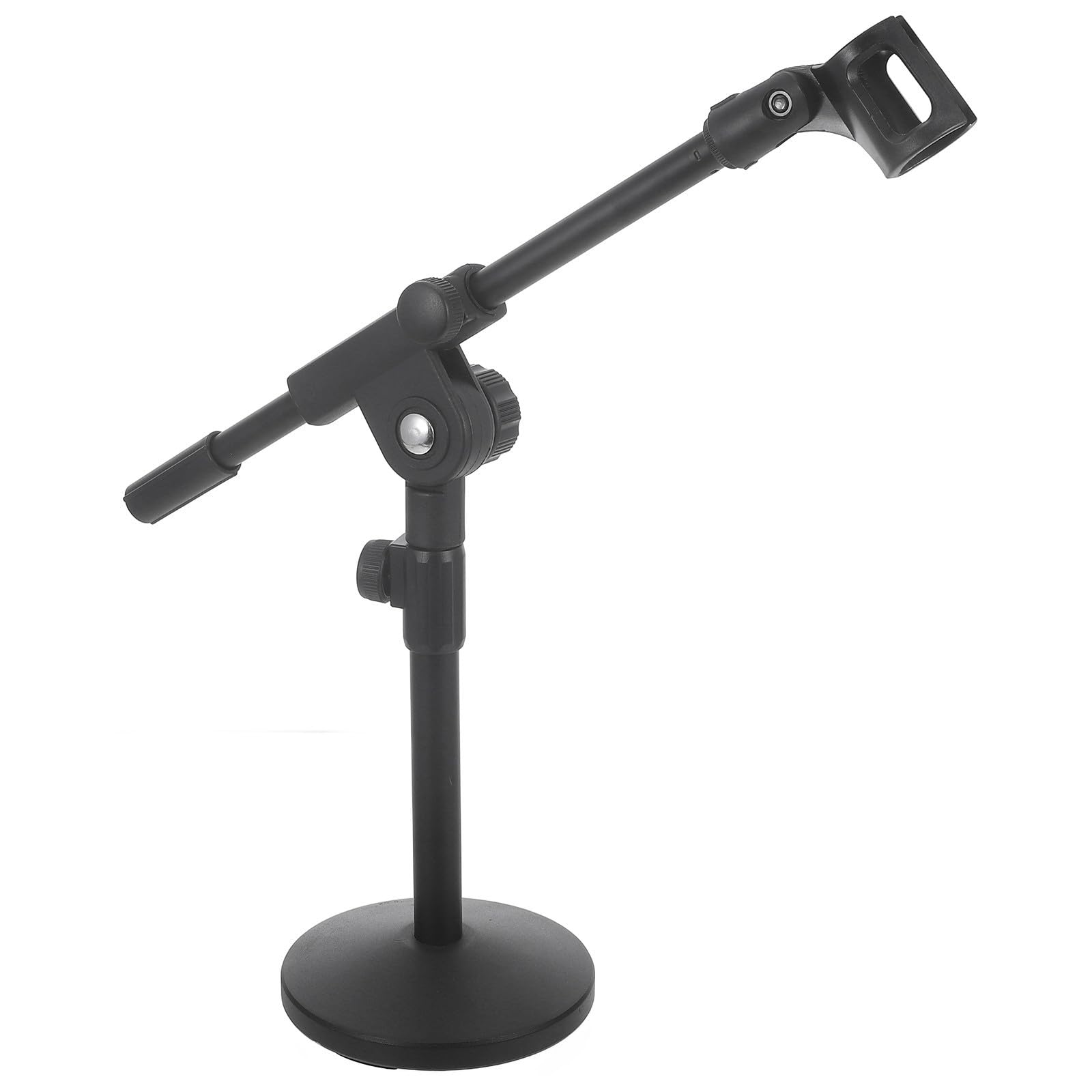 ERINGOGO Soporte de Micrófono and Base Redonda Pesada de Hierro con Brazo Ajustable de Mesa for Mayor Estabilidad and Uso en Podcast o Escritorio
