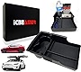 ICBEAMER Carbon Fiber Pattern Center Console Organizer Fit: Tesla Model S/Model X 2016~2021, Storage Box Coins Cup Holder