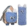IHCEMIH Fuzzy Socks for Women, 1 Pair Animal Fluffy Cozy Home Bed Slipper Socks Soft Coral Fleece Thermal Warm Christmas Presents for Winter Cold Lightweight Xmas Gifts for Her Ladies Girls Blue