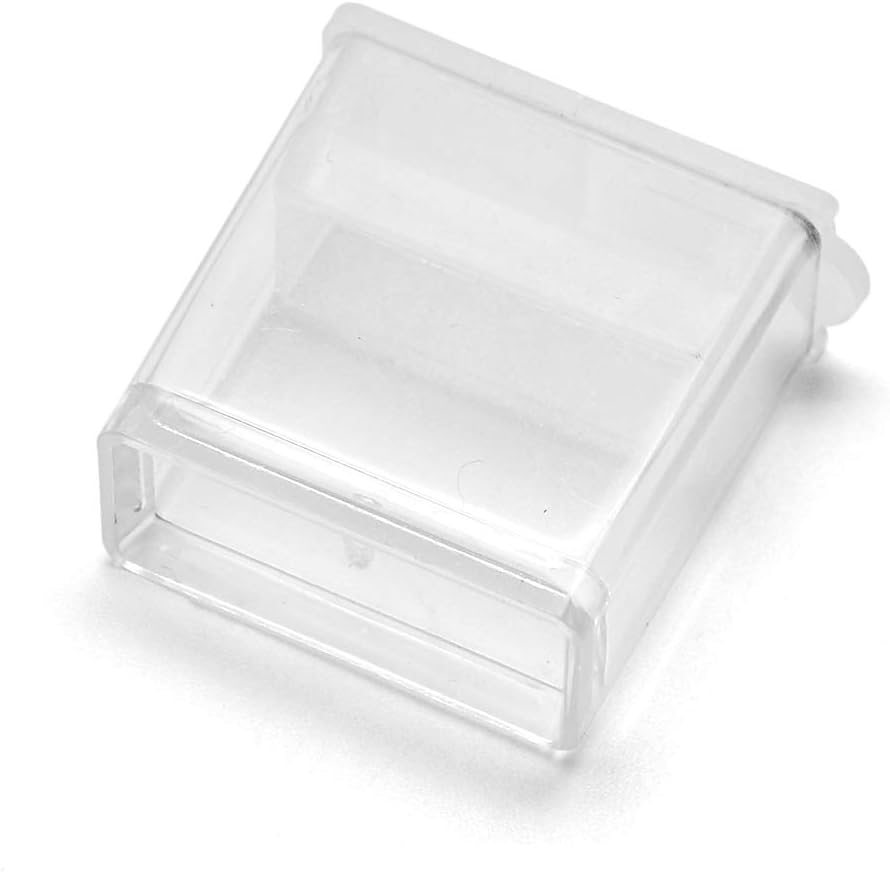 Fashewelry 20Pcs 1x1” Plastic Flip Top Seed Bead Small Storage Containers Diamond Painting Box Rectangle Transparent Box Organizers for 5D Embroidery Diamond Drill, Nail Art & Glitter