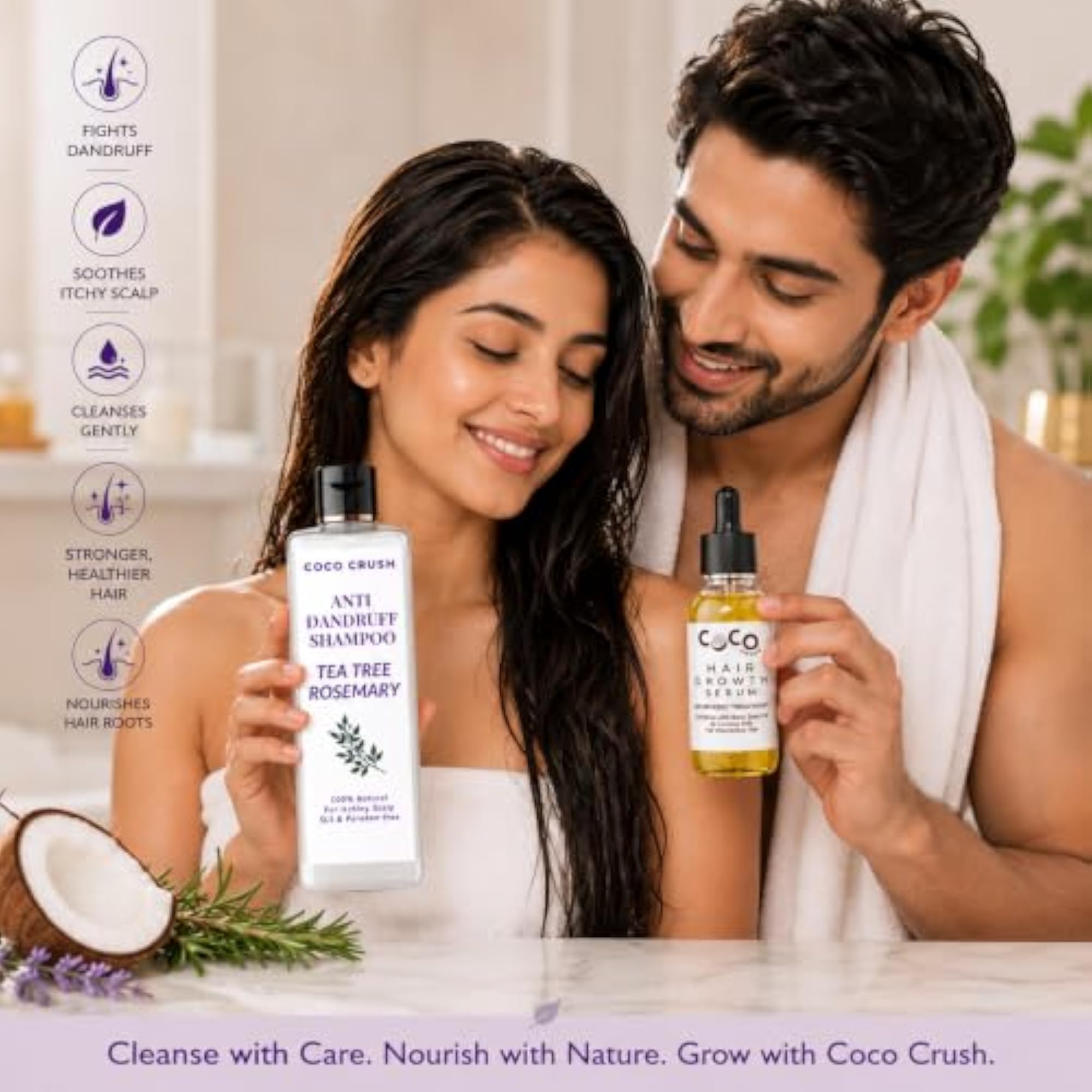 Hair Growth Serum & Anti-Dandruff Shampoo Combo