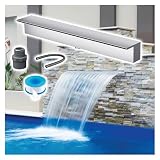 Wasserbrunnen-Set für den Außenbereich, Edelstahl, Wasserfall für Terrasse, Hof, Spa, Koiteich und alte Stadt, Dekoration – verschönern Sie Ihren Außenbereich