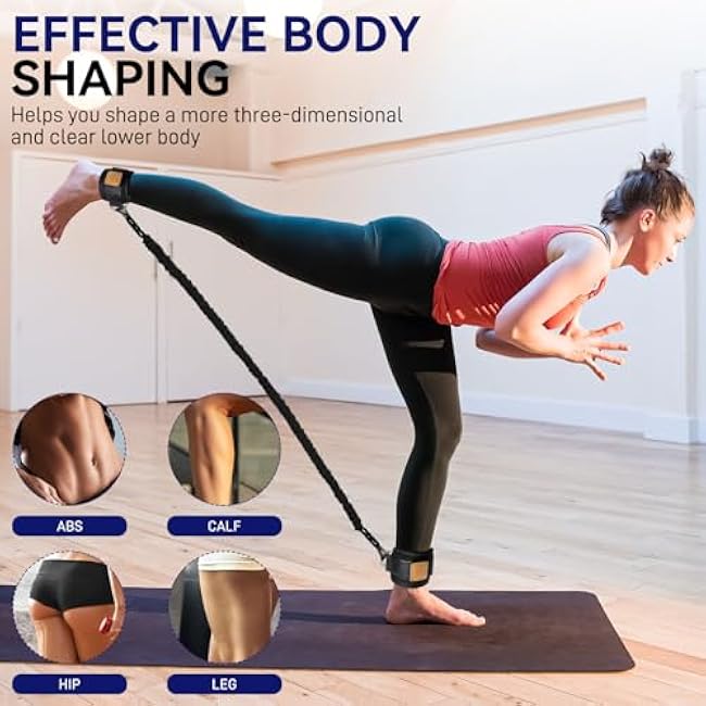 Resistance Bands for Lower Body Exercises Leg Strength Resistance Bands for Working Out Glutes Hip Building Resistance Tubes with Heavy Duty Protective Nylon Sleeves for Fitness Yoga