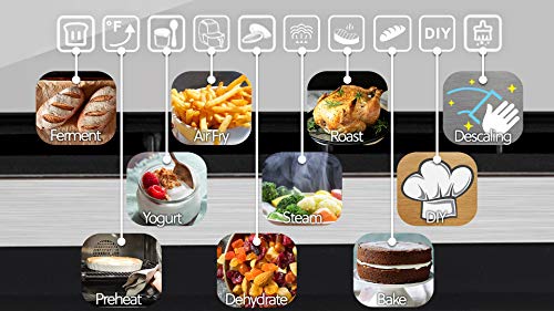 Whynter Tso-488Gb Grande 40 Quart Capacity Counter-Top Multi-Function Convection Steam Oven, Black Stainless Steel #TOP5