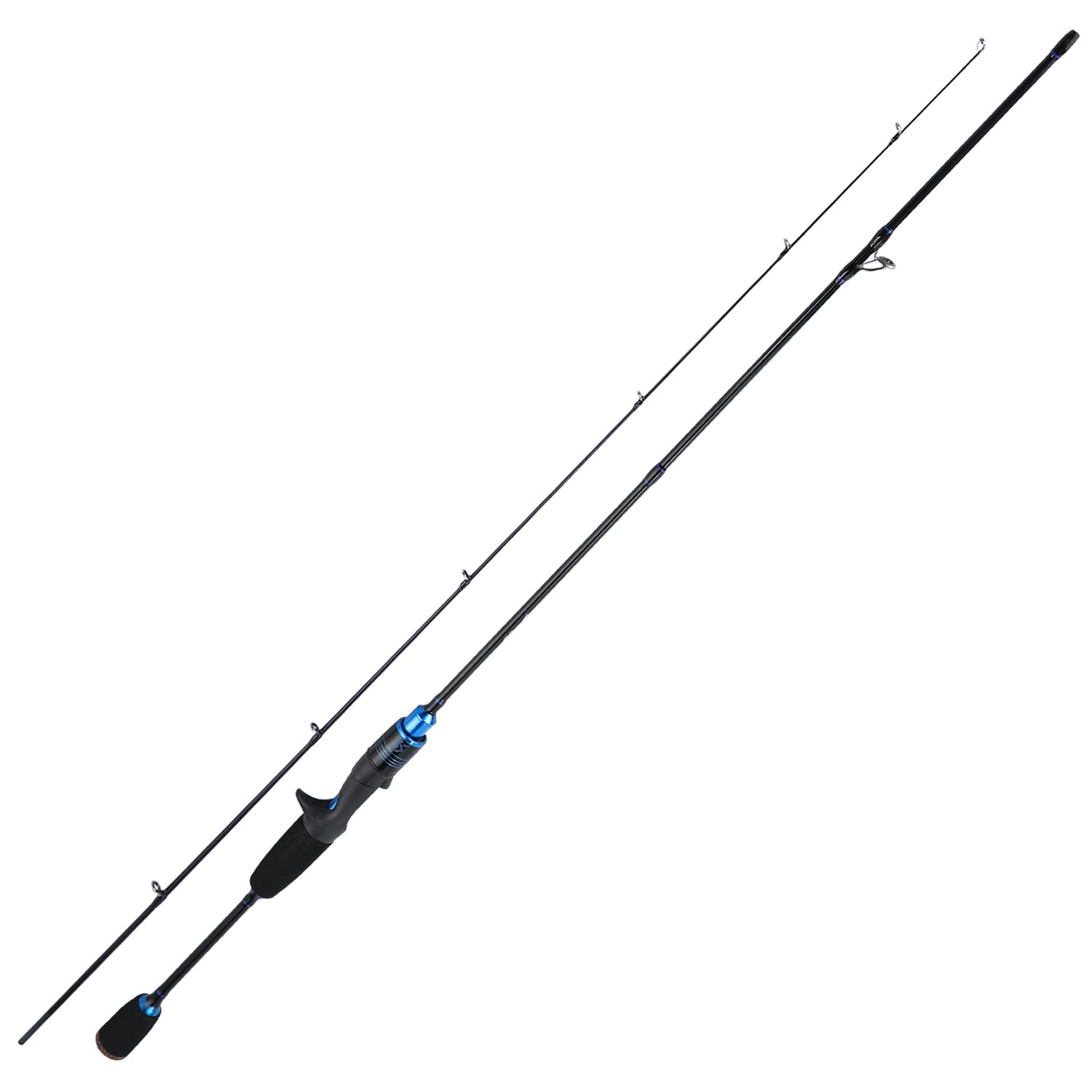 Sougayilang Fishing Rods Ultra-Sensitive Carbon Spinning Rods Blanks with Comfort EVA Grip Rod Handle 2 piecesTrout Rod