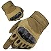 FREE SOLDIER Guantes Moto Verano Hombre Guantes Tacticos Militares Combate para Deportes al Aire Libre, Escalada, Ciclismo, Bicicleta Montaña, MTB, Airsoft, Paintball (L, Dedo Completo/Sand Color)