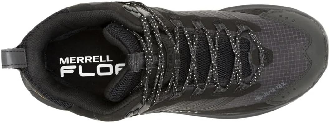 MERRELL Men's Moab Speed 2 Mid GTX Boot, Black/Black, 13 US