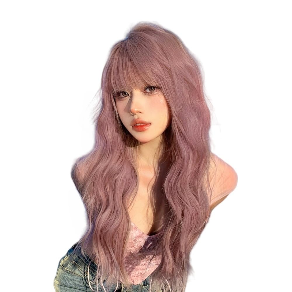 ギンカウィンカ　ドレスドヘアー 人毛100 ピンクパープル系　前髪ウィッグ ギンカウィンカ ドレスドヘアー 人毛100 ピンクパープル系 前髪