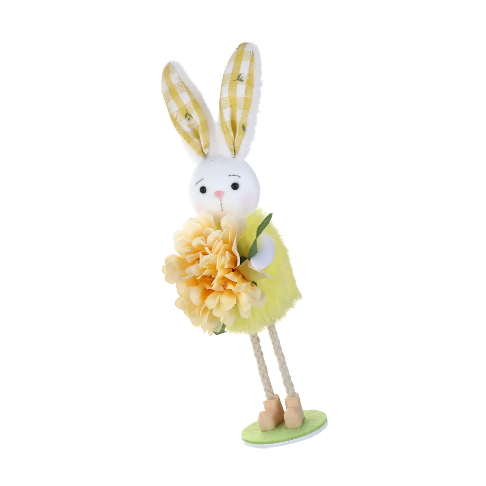 Tsophreniq Hare Ornament Waterproof Fabric Hare Figurine for Tabletop Mantels Children Room Festival Celebration Outdoor Decoration