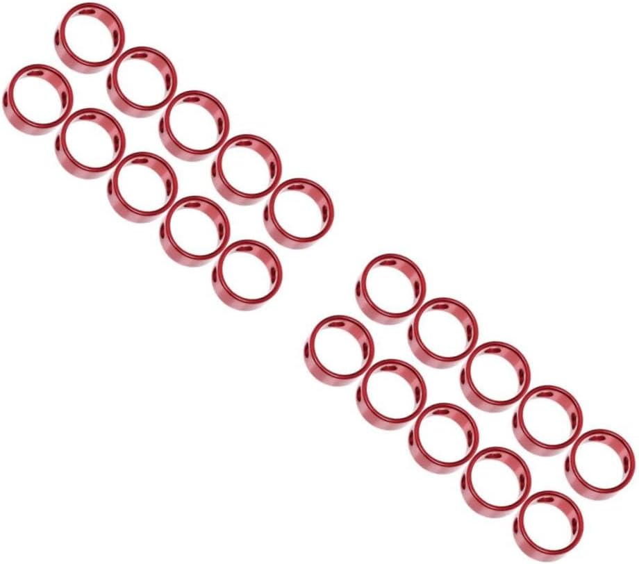 POPETPOP 20pcs Shaped Tent Wind Rope Buckles Cord Tighteners for Outdoor Camping Tents Backpacks and Sleeping Bags