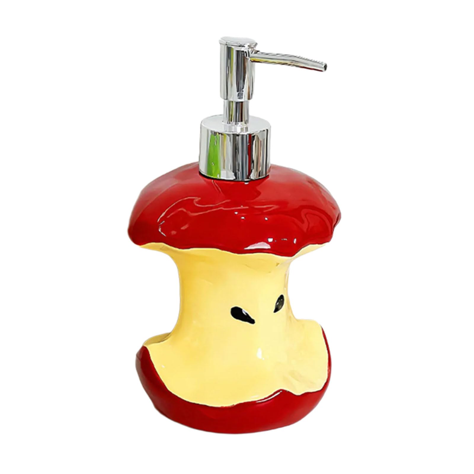 Zxfdsfdbnm Fruit Cores Press Pump Bottle Ceramic Soap Dispenser for Liquid Soap and Lotion Cleanser Bathroom Countnertop Organizing Bathroom Bottle