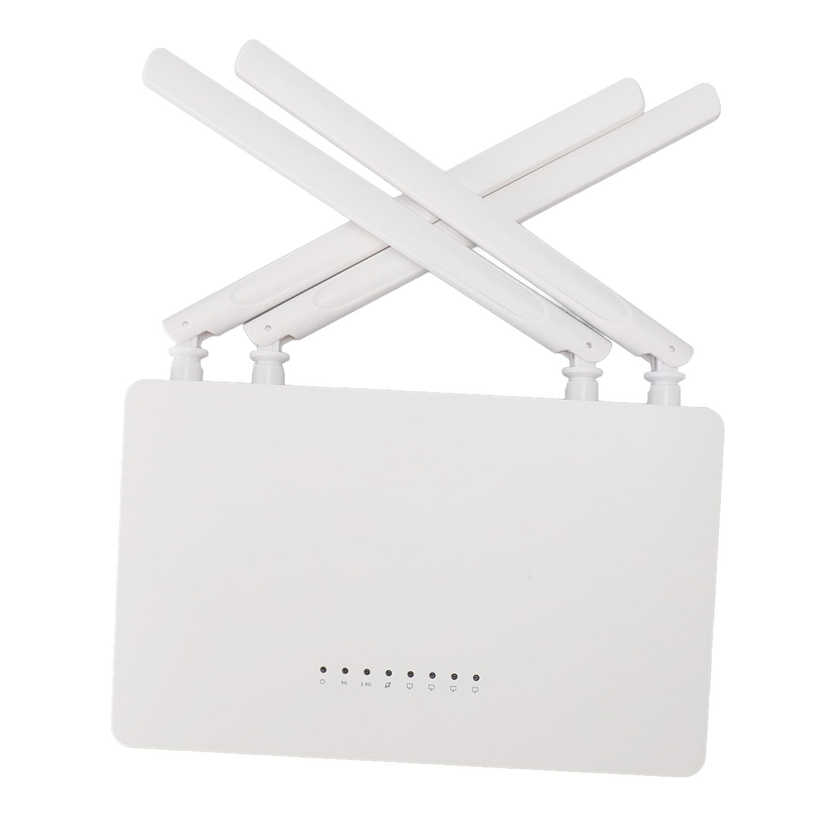 Dwuzakresowy Router Wi-Fi, AC1200 1200 Mb/s, 100–240 V, łatwy w Instalacji Router Bezprzewodowy z 4 Portami Fast Ethernet dla Domu (DAUZbzp5rdyto3-12)