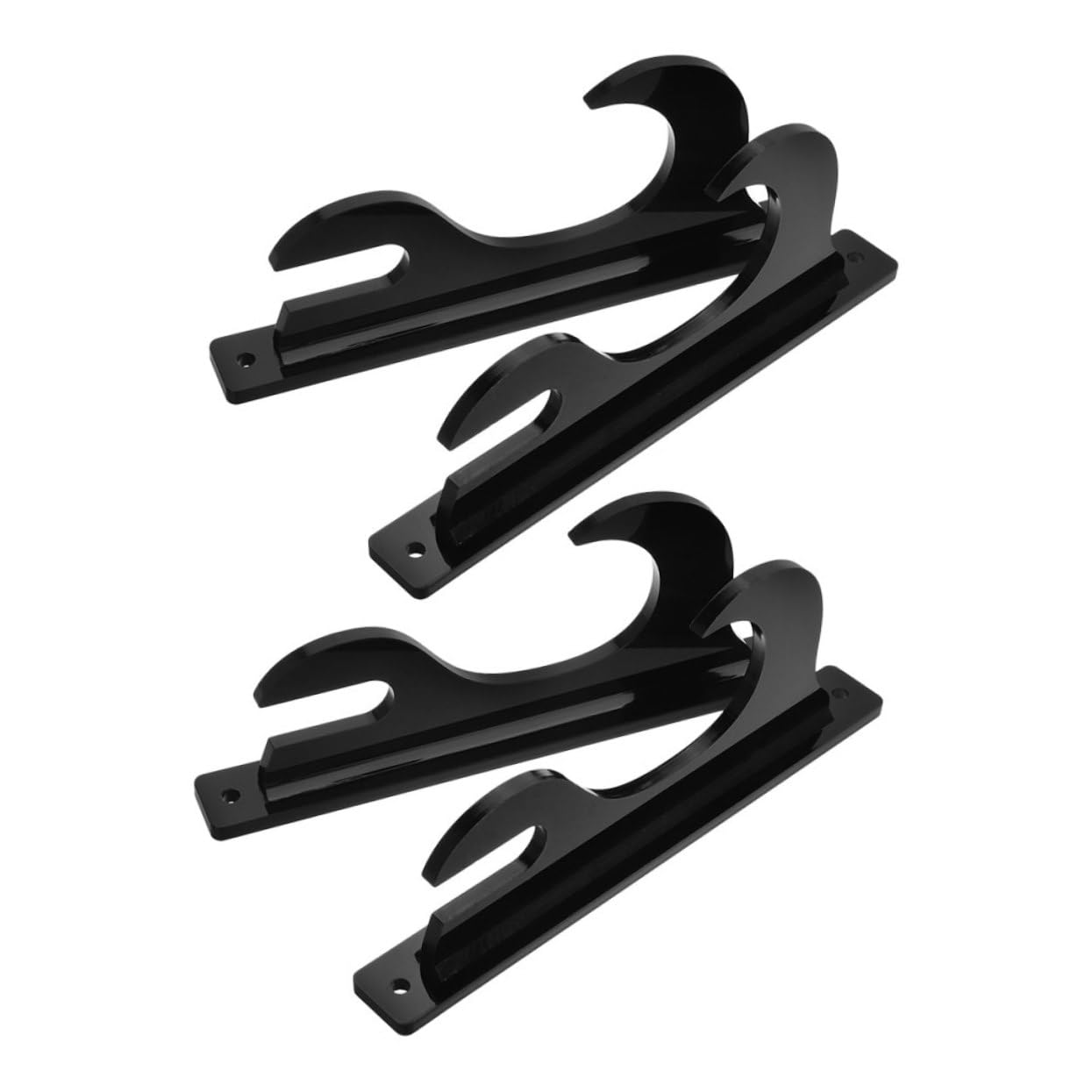 BESPORTBLE Sword Wall Mount Rack Stand Holder 2 Pairs Set Wall Mount Display for Martial Arts