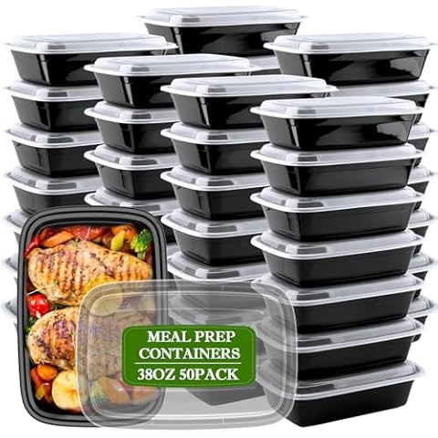 RANLITTLE 38oz Reusable Meal Prep Containers Cover