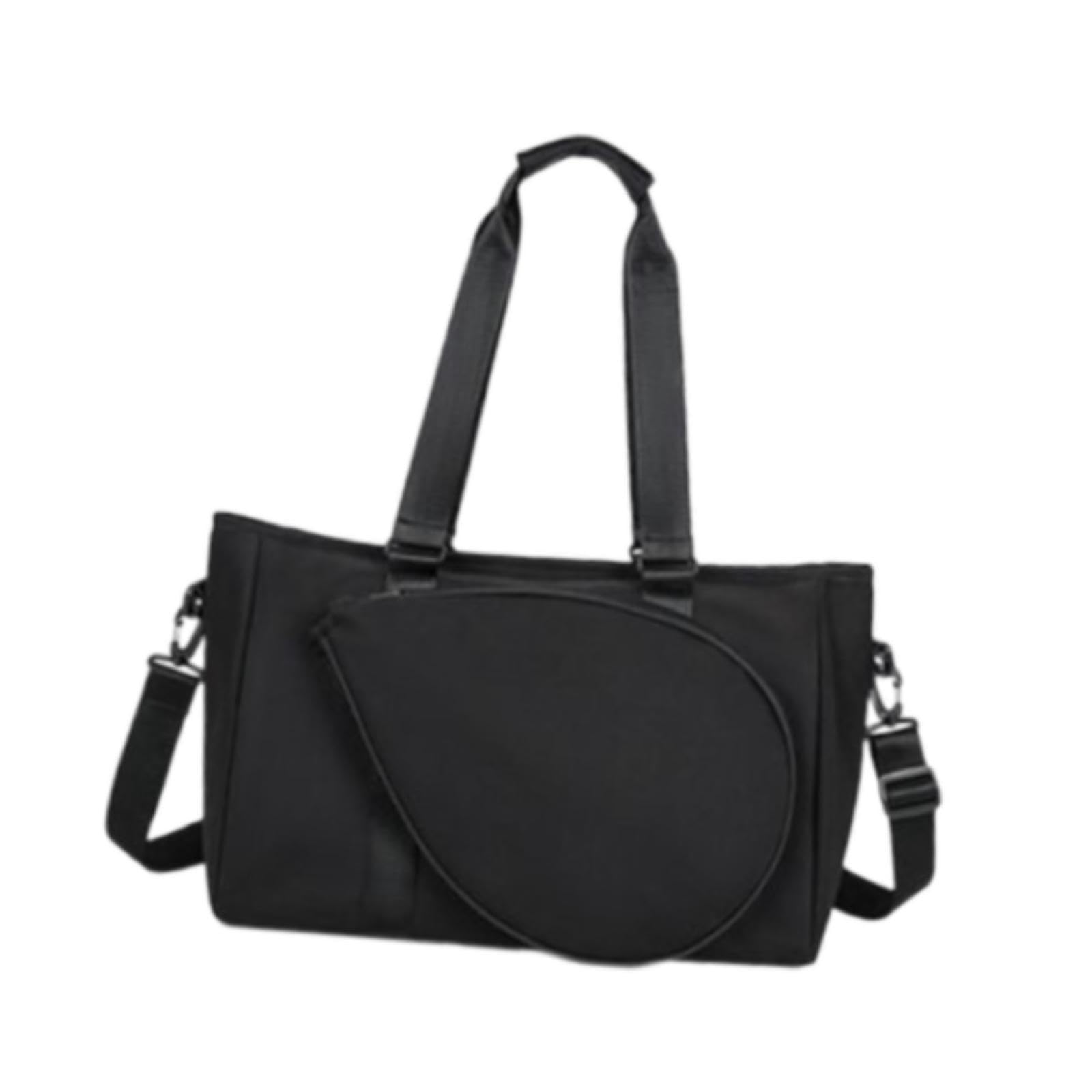 Colaxi Tennis Bags Tennis Racket Bag, Women Men, Sport Handbag, Lightweight with Removable Shoulder Straps Outdoor, Black