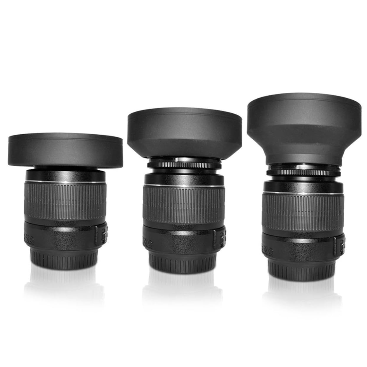 Uonlytech Paraluce Per Obiettivo Da 58 Mm Per Fotocamere Petal Flower in Plastica Abs La Gomma Protegge Lobiettivo Dagli Impatti Flare