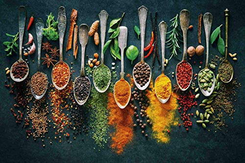 ZJLVMF Herbs & Spices Theme Metal Tin Sign 8x12 Inch Home Kitchen Garage Decor Retro Tin Sign ZJLVMF Herbs & Spices Theme Metal Tin Sign 8x12 Inch Home Kitchen Garage Decor Retro Tin Sign