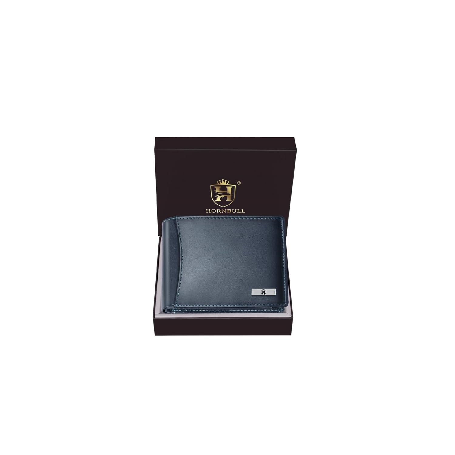 HORNBULL Vegas Navy RFID Blocking Leather Wallet for Men | Wallets Men Leather | Mens Wallet