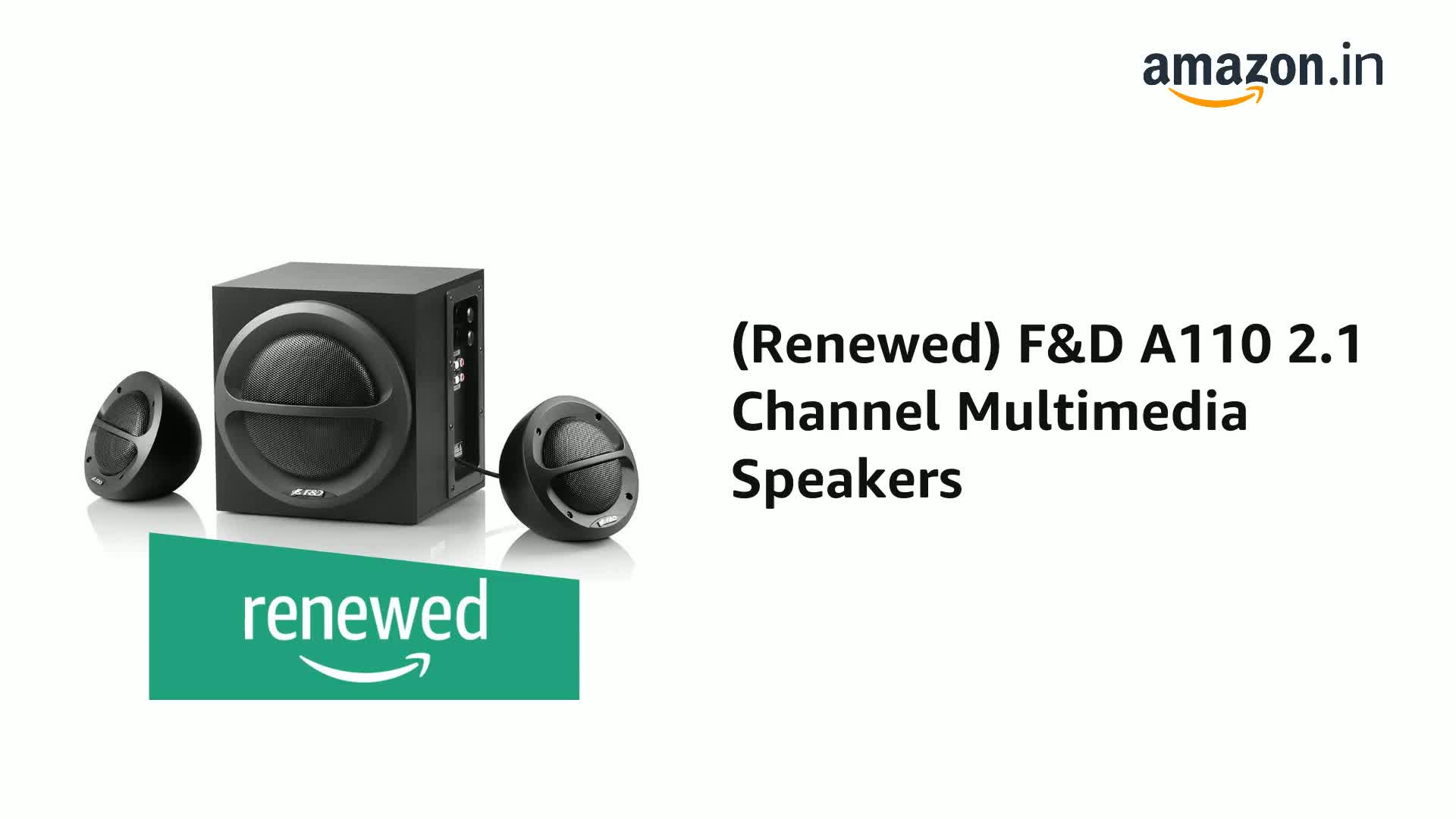 f&d a110 2.1 channel multimedia speakers price