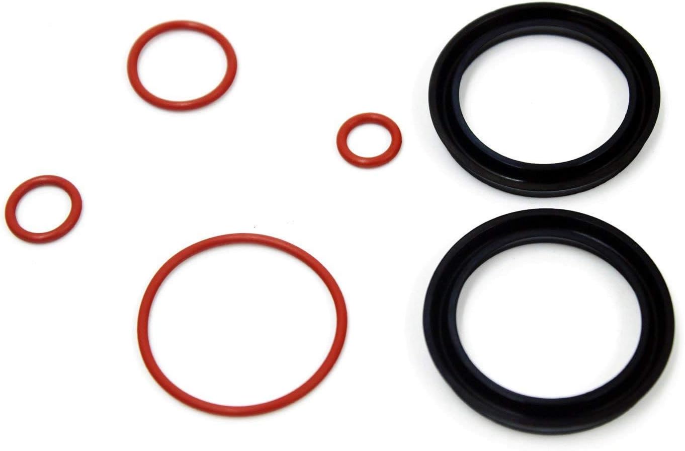 iFJF Fuel Filter Primer Seal Rebuild Kit for 2001-2013 GM Duramax Fuel Filter Housing with 4 Viton O-Rings and 2 Buna Nitrile Plunger Cups