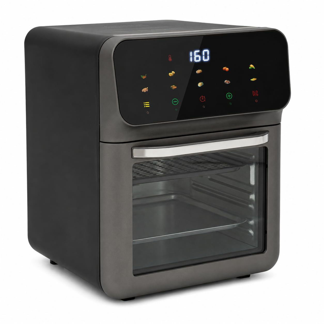 Mini piekarnik 13 litrów, 1350 W piekarnik elektryczny z ekranem dotykowym LCD, mini piekarnik z timerem 15-60 min, system cyrkulacji gorącego powietrza, mini piekarnik z blachą do pieczenia