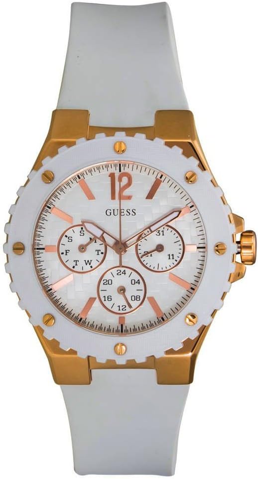 Guess Overdrive Analog White Dial White Rubber Strap Watch for Women - W10614L2 main image 0