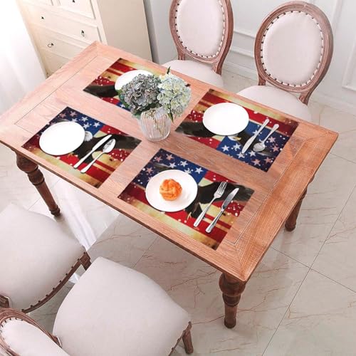 Sets de table en PVC tissé de qualité supérieure et durables - 7