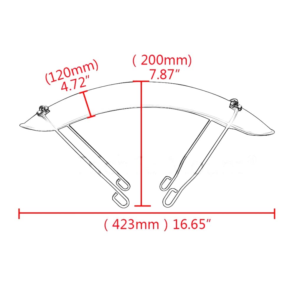 Antispruzzo Universale Moto Parafango Parafango Parafango Anteriore Moto Nero Per Harley Parafango Moto
