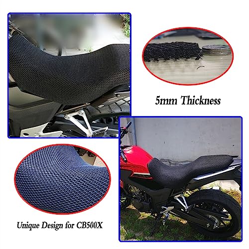 Malla 3D para Honda CB500X funda de cojín transpirable para moto 3
