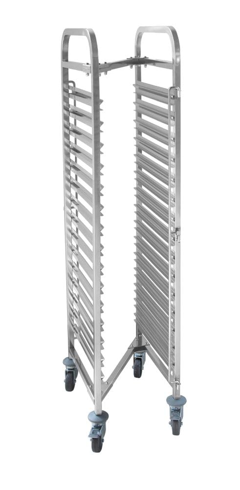HENDI Carrello portateglie, 15 x GN 1/1, portata massima 150 kg, 445x610x(H)1710mm, acciaio inox