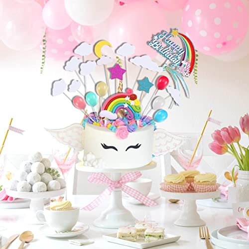 Arcobaleno Decorazione Torta, Topper Torta di