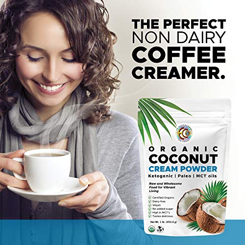 Organic Premium Coconut Milk Powder | Perfect Keto Powdered Coffee Creamer | High in MCT Oil | Vegan | No Added Sugar | Dehydrated | Gluten and Dairy Free - (3 Pack) - Thumbnail 6